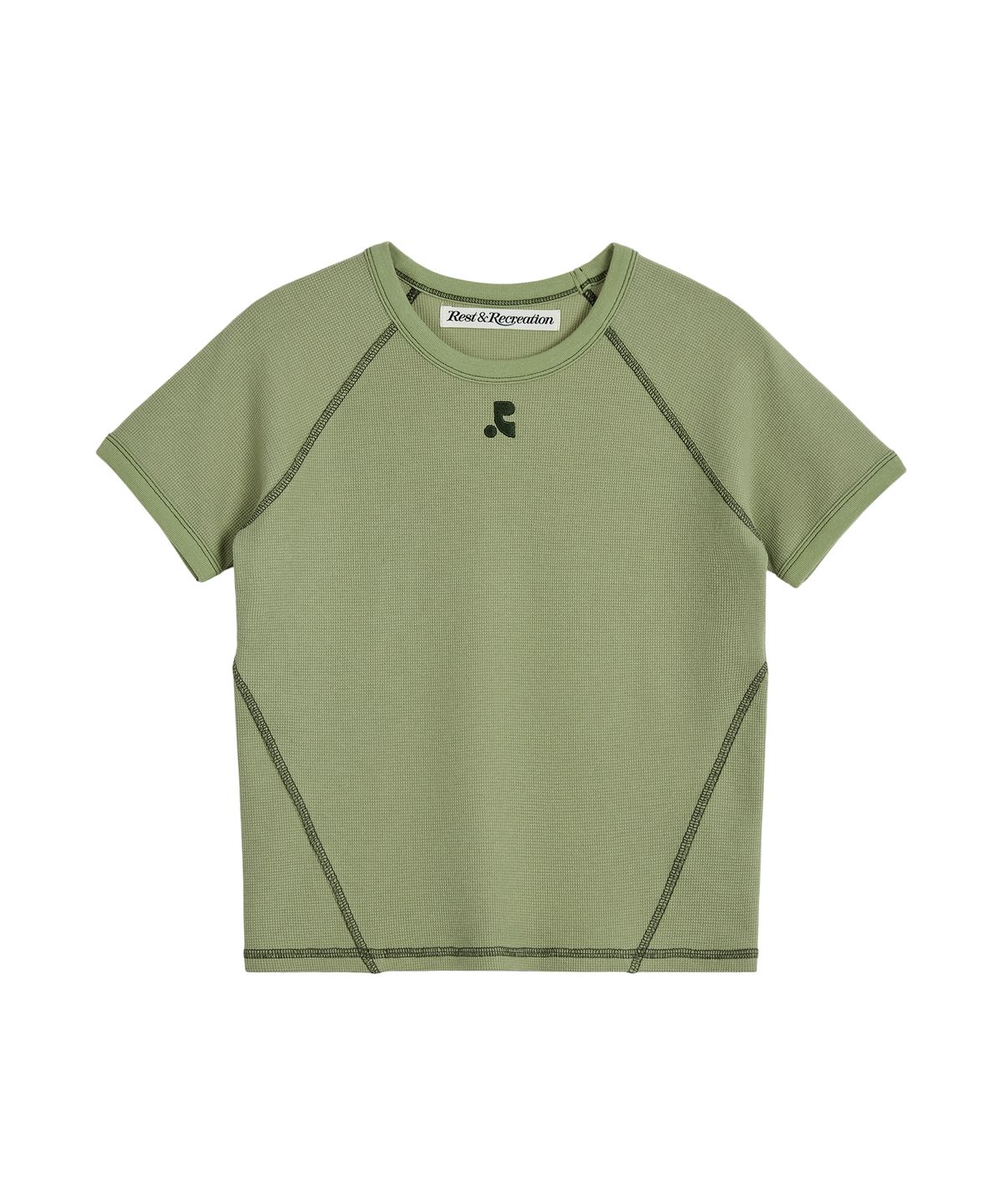 레스트앤레크레이션(REST&RECREATION) WAFFLE RAGLAN T-SHIRT - KHAKI