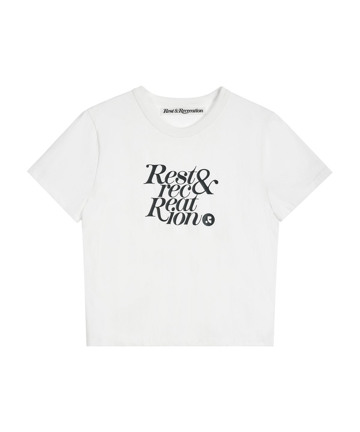레스트앤레크레이션(REST&RECREATION) BASIC LOGO T-SHIRT - WHITE
