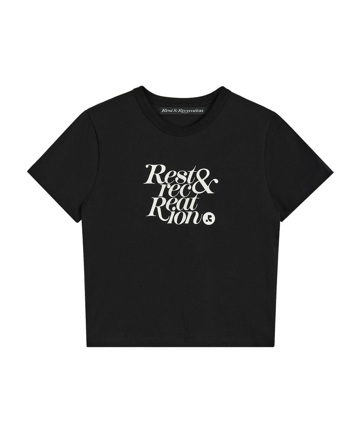 레스트앤레크레이션(REST&RECREATION) BASIC LOGO T-SHIRT - BLACK