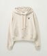 (W) 로렌 스몰 로고 리벳 후드 티셔츠 오트밀