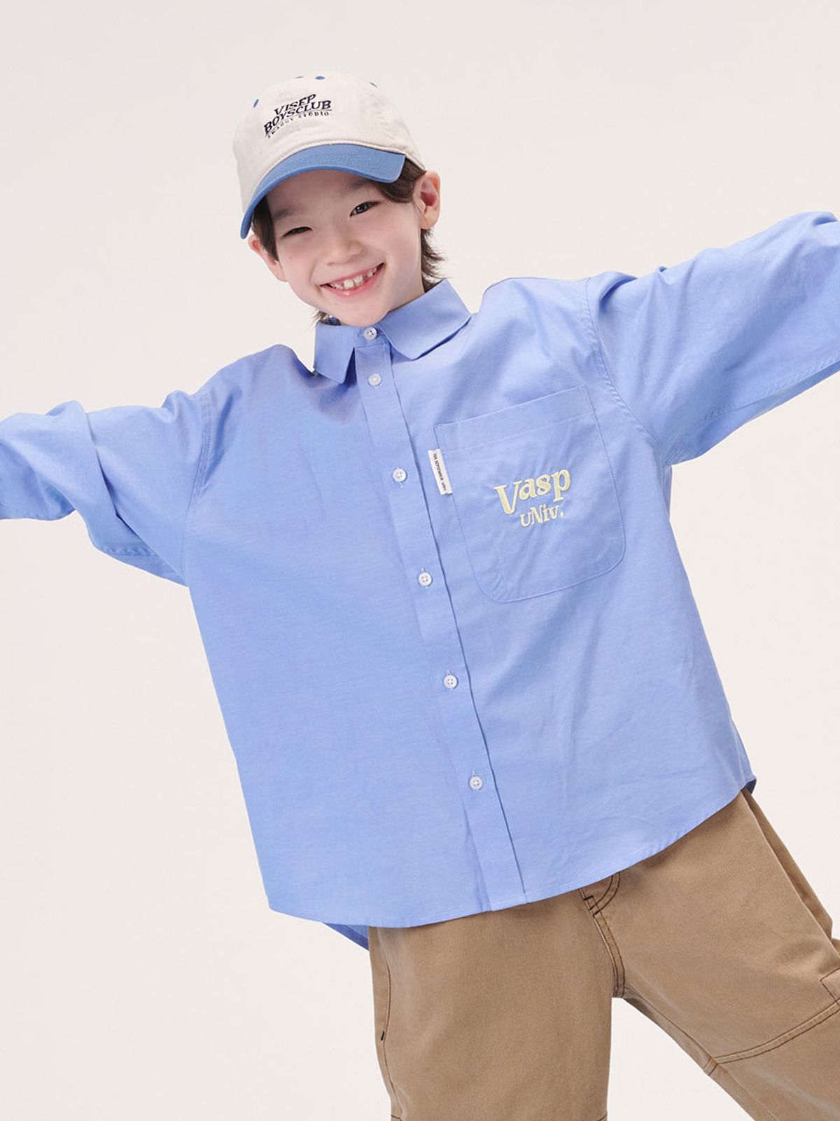 비아셉템버(VIASEPTEMBER) 라이트 옥스포드 셔츠 블루