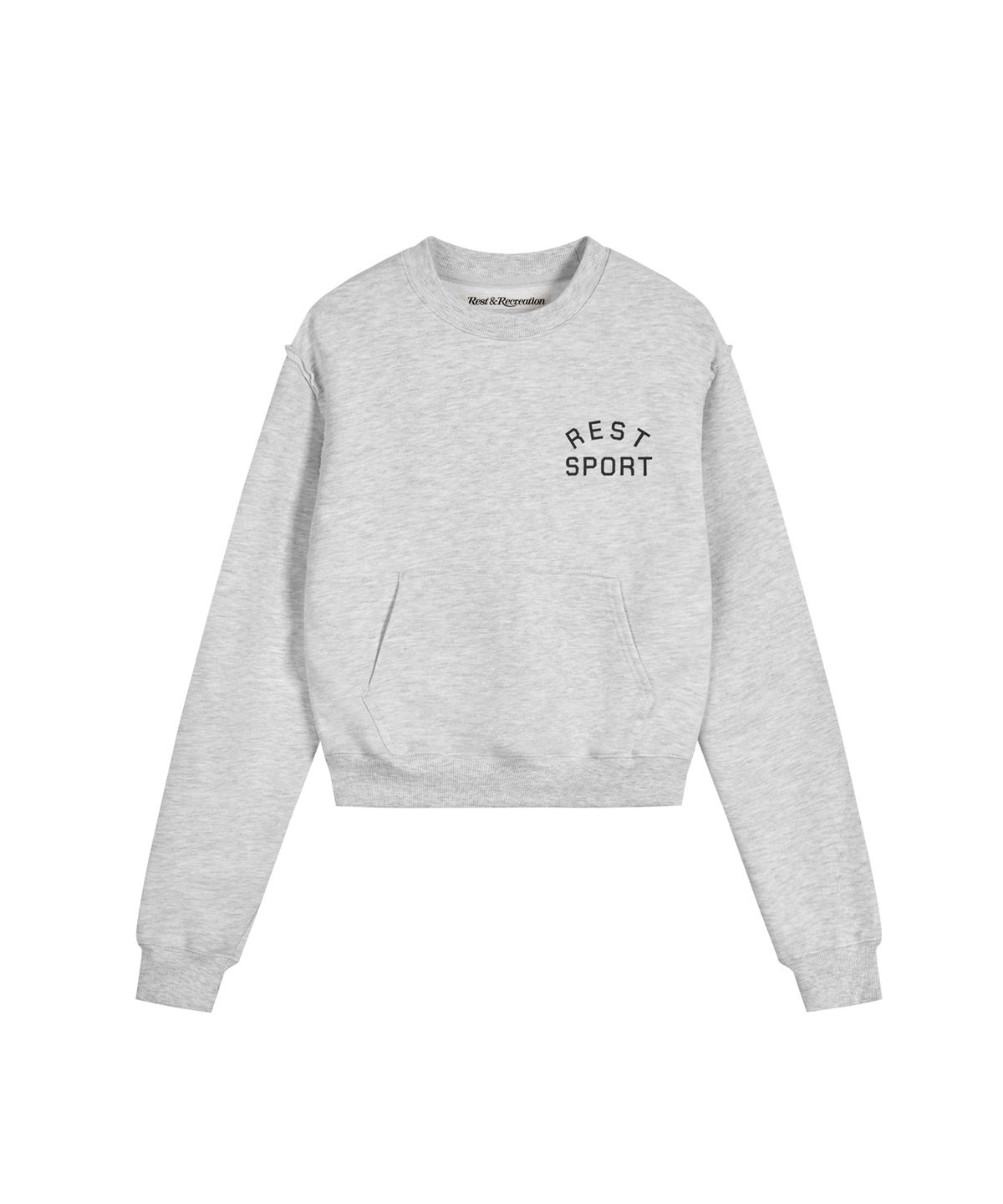 레스트앤레크레이션(REST&RECREATION) POCKET SWEATSHIRT - LIGHT GREY