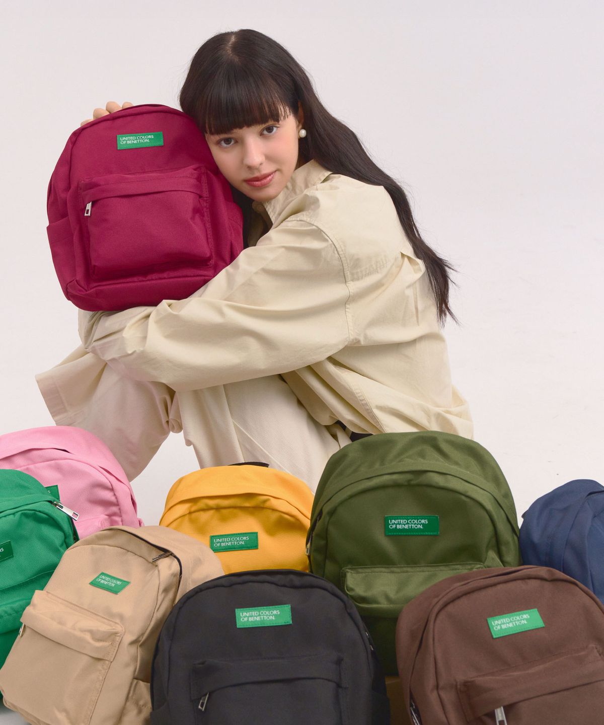 베네통(BENETTON) 비비드 미니 백팩 (10colors)