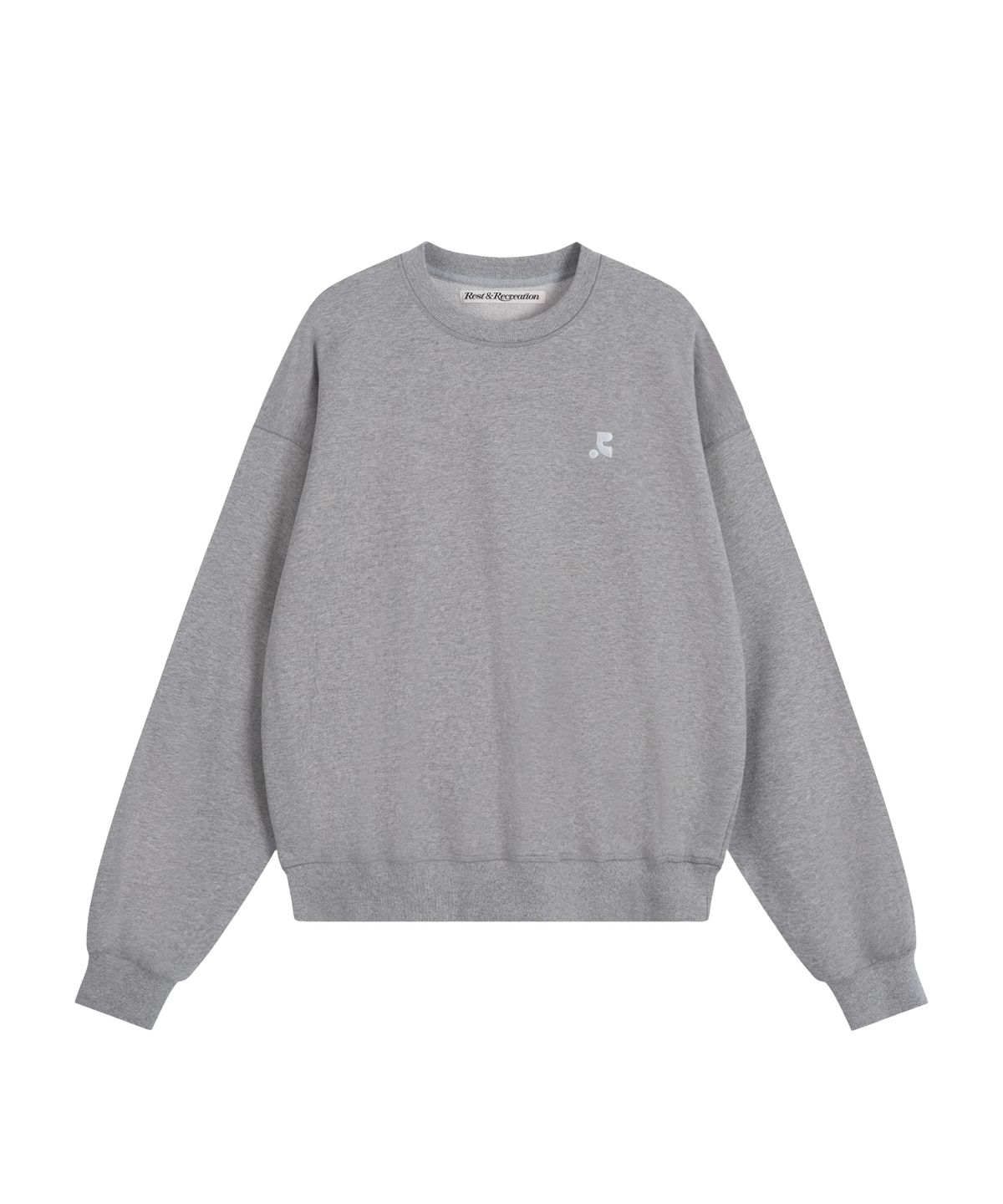 레스트앤레크레이션(REST&RECREATION) OVERSIZED LOGO SWEATSHIRT - GREY