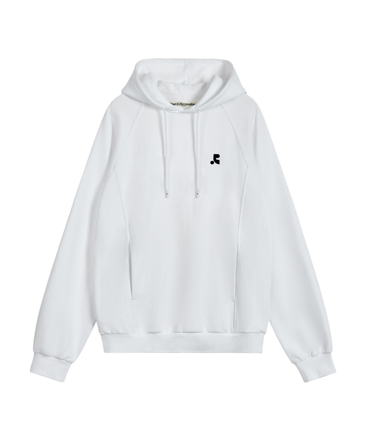 레스트앤레크레이션(REST&RECREATION) OVERSIZED RAGLAN HOODIE - WHITE