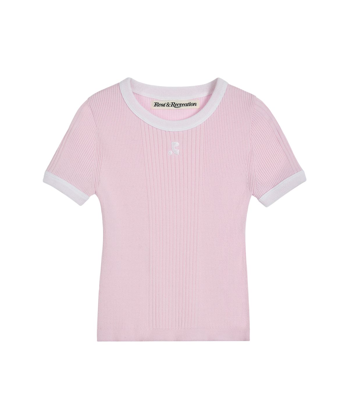 레스트앤레크레이션(REST&RECREATION) RIBBED COLORATION KNIT - PINK