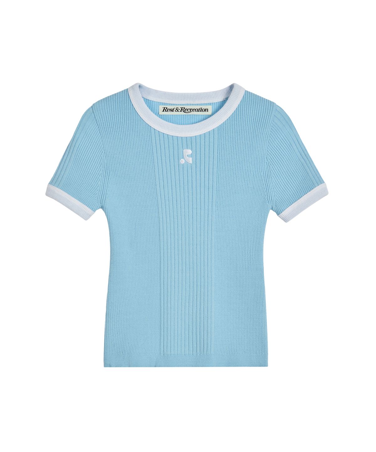 레스트앤레크레이션(REST&RECREATION) RIBBED COLORATION KNIT - SKY BLUE