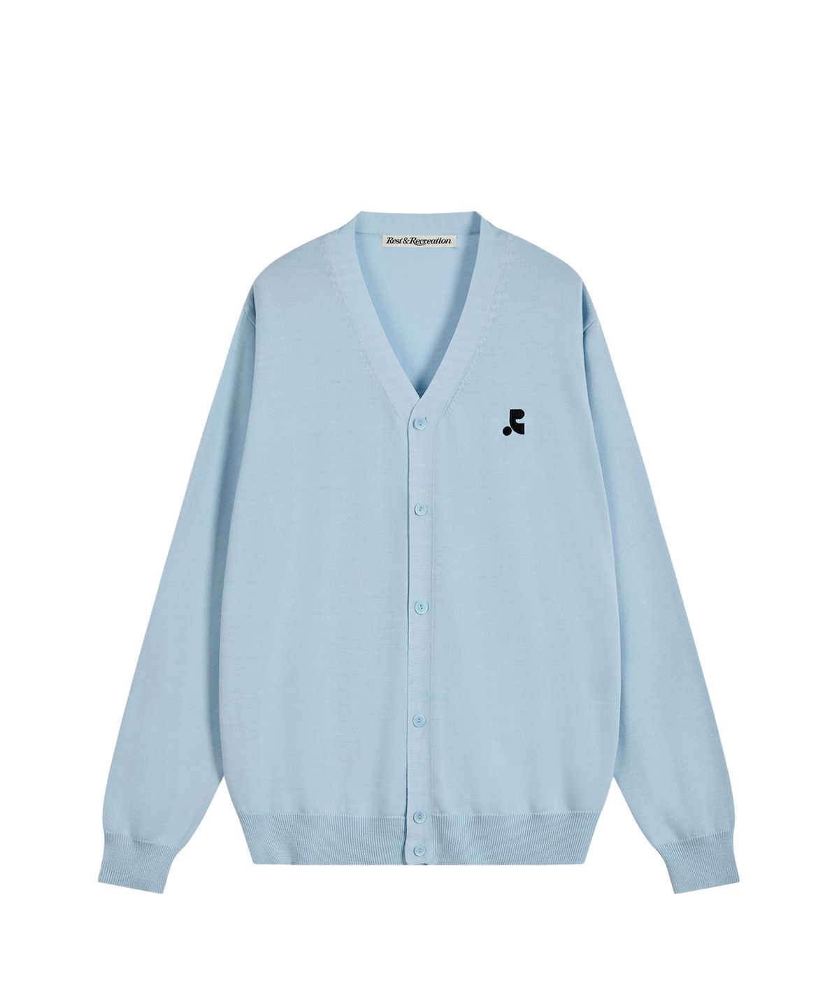 레스트앤레크레이션(REST&RECREATION) LOOSE FIT KNIT CARDIGAN - SKY BLUE