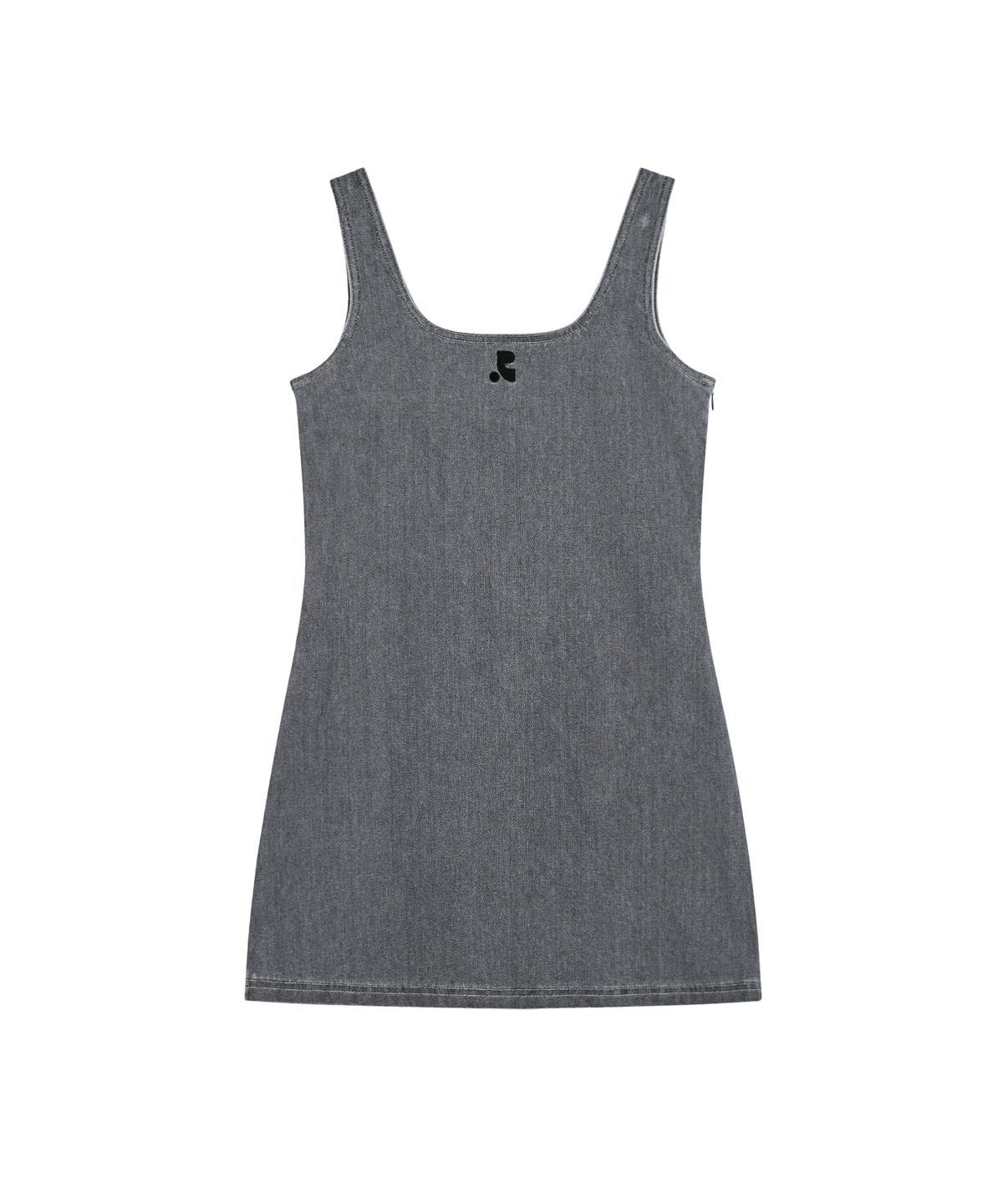레스트앤레크레이션(REST&RECREATION) DENIM MINI DRESS - GREY