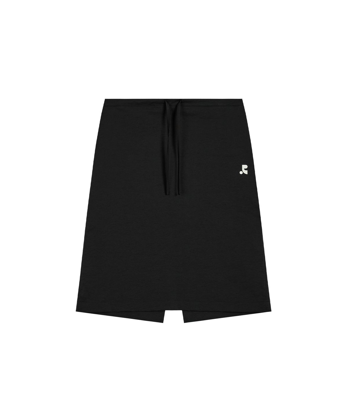 레스트앤레크레이션(REST&RECREATION) COTTON NYLON MIDI SKIRT - BLACK