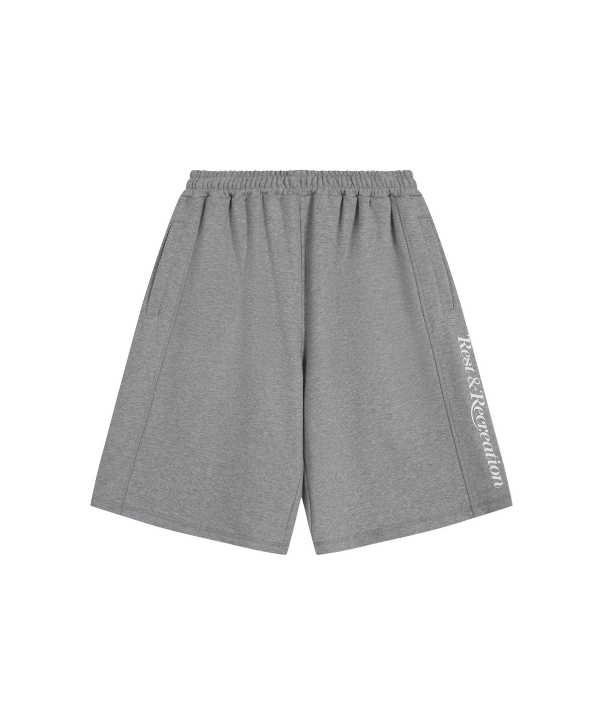 레스트앤레크레이션(REST&RECREATION) SWEAT MIDI SHORTS - GREY
