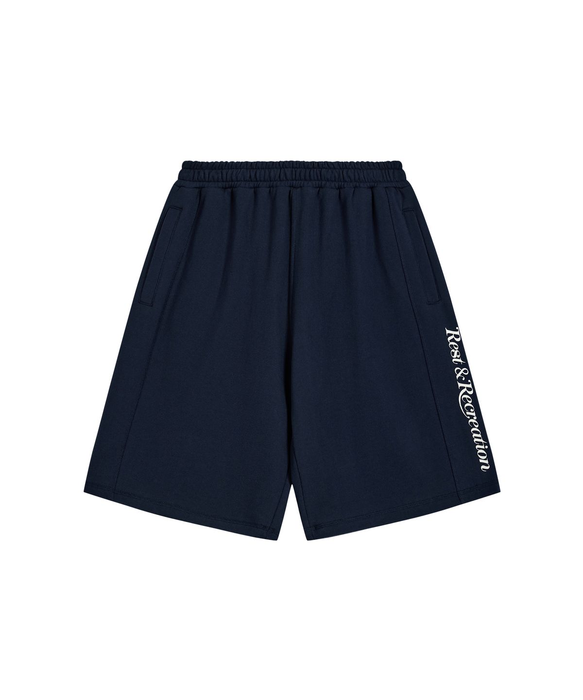 레스트앤레크레이션(REST&RECREATION) SWEAT MIDI SHORTS - NAVY