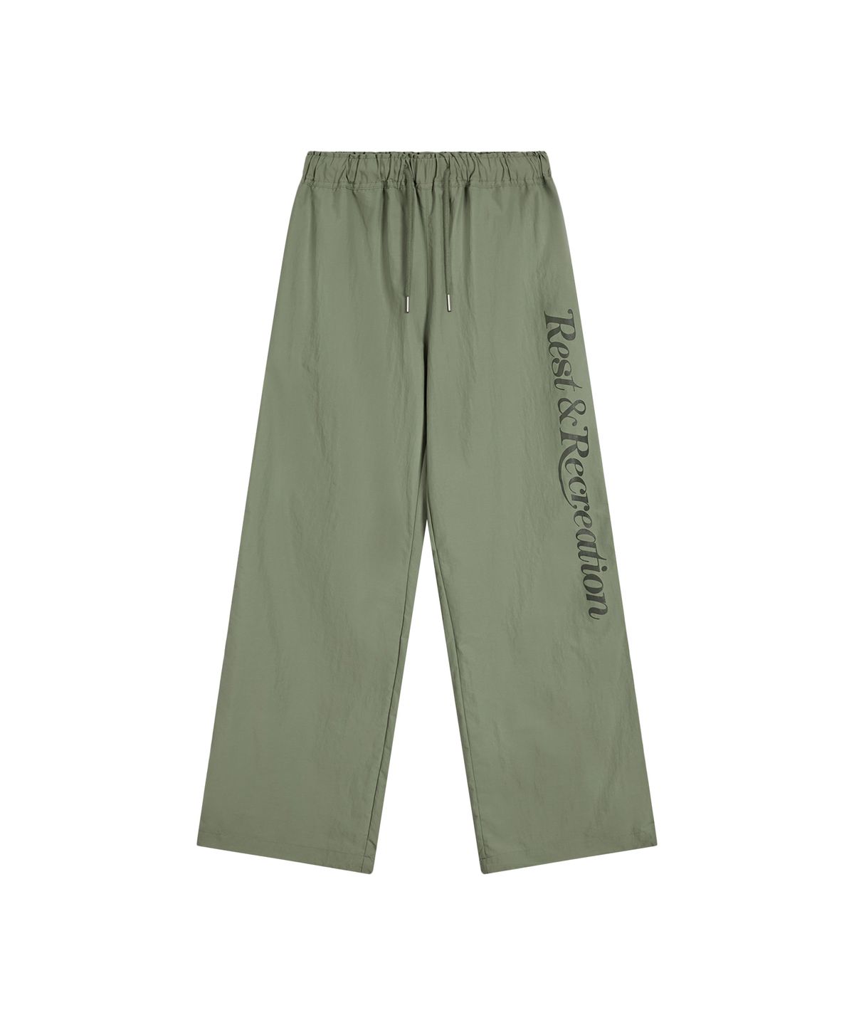 레스트앤레크레이션(REST&RECREATION) WIDE NYLON PANTS - KHAKI