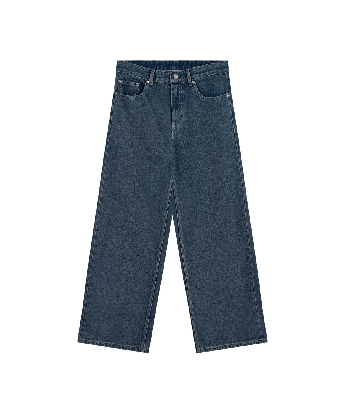 레스트앤레크레이션(REST&RECREATION) LOW RISE STITCH JEANS - BLUE