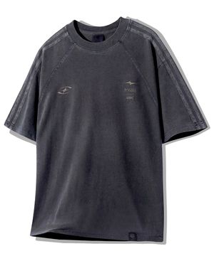 피그먼트 래글런 트랙 반팔티 GT-371_스모크블랙