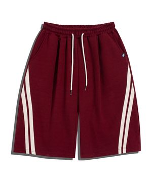 원턱 버뮤다 트랙 반바지 GP-509_와인