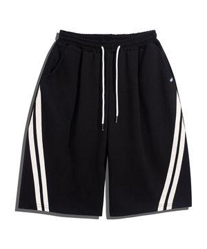 원턱 버뮤다 트랙 반바지 GP-509_블랙