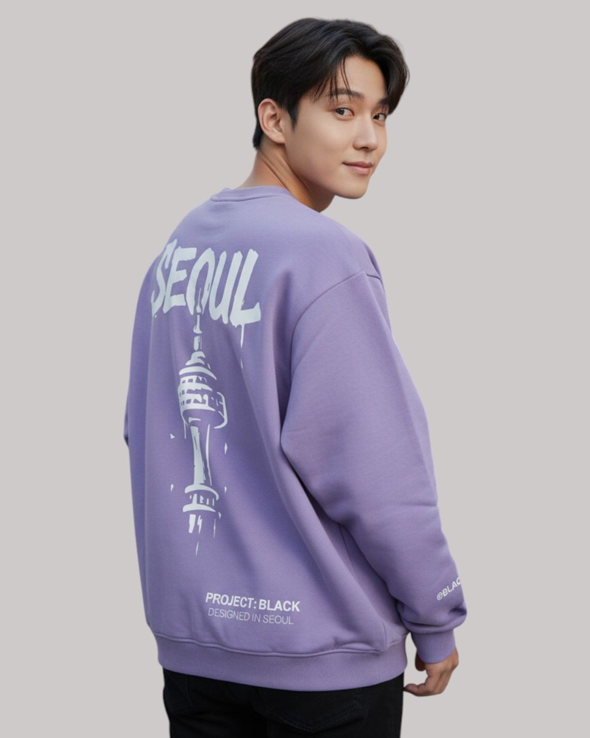 지블랙(ZBLACK) 글로벌 시티 씨리즈 맨투맨 SEOUL