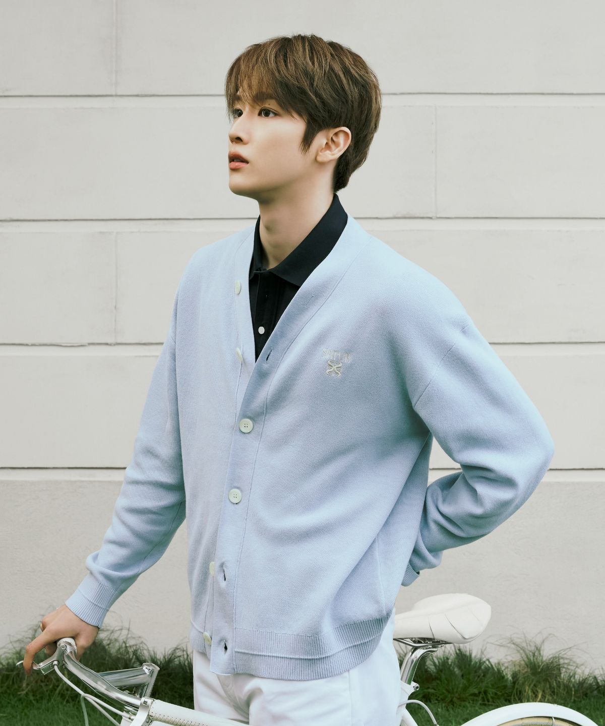 세터(SATUR) 에센셜 파로 가디건 스카이 블루
