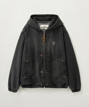 테오 데님 블루종 자켓 그레이