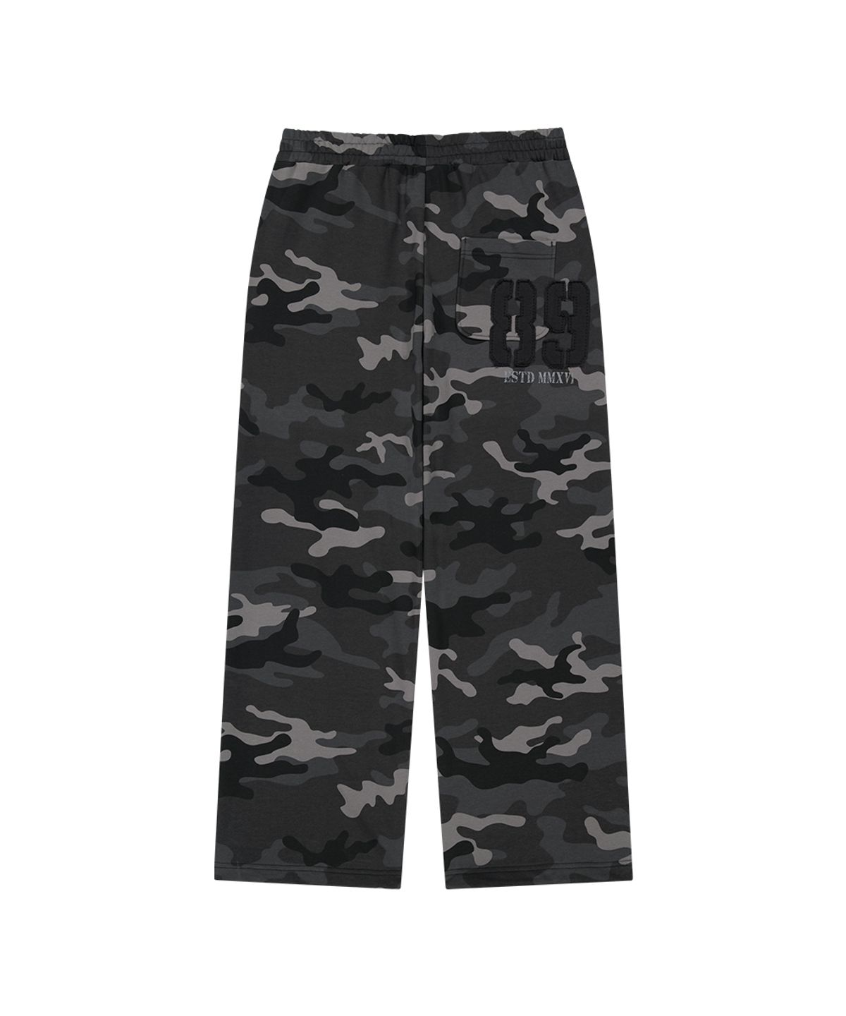 마하그리드(MAHAGRID) CAMO APPLIQUE SWEATPANT BLACK(MG2FFMPA09A)