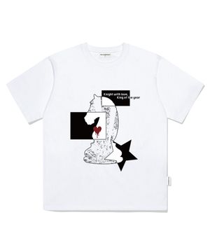 Heart on the Board 프린트 오버핏 반팔티 [2color]