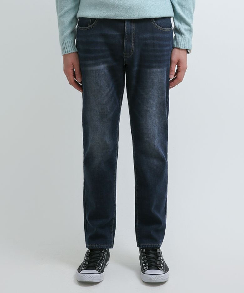 Dark Brush Wash Red Tab Jeans (SLIM)