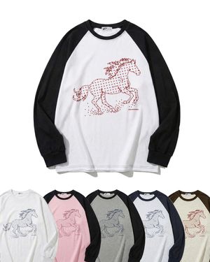 스타 홀스 프린트 롱슬리브 [6color]