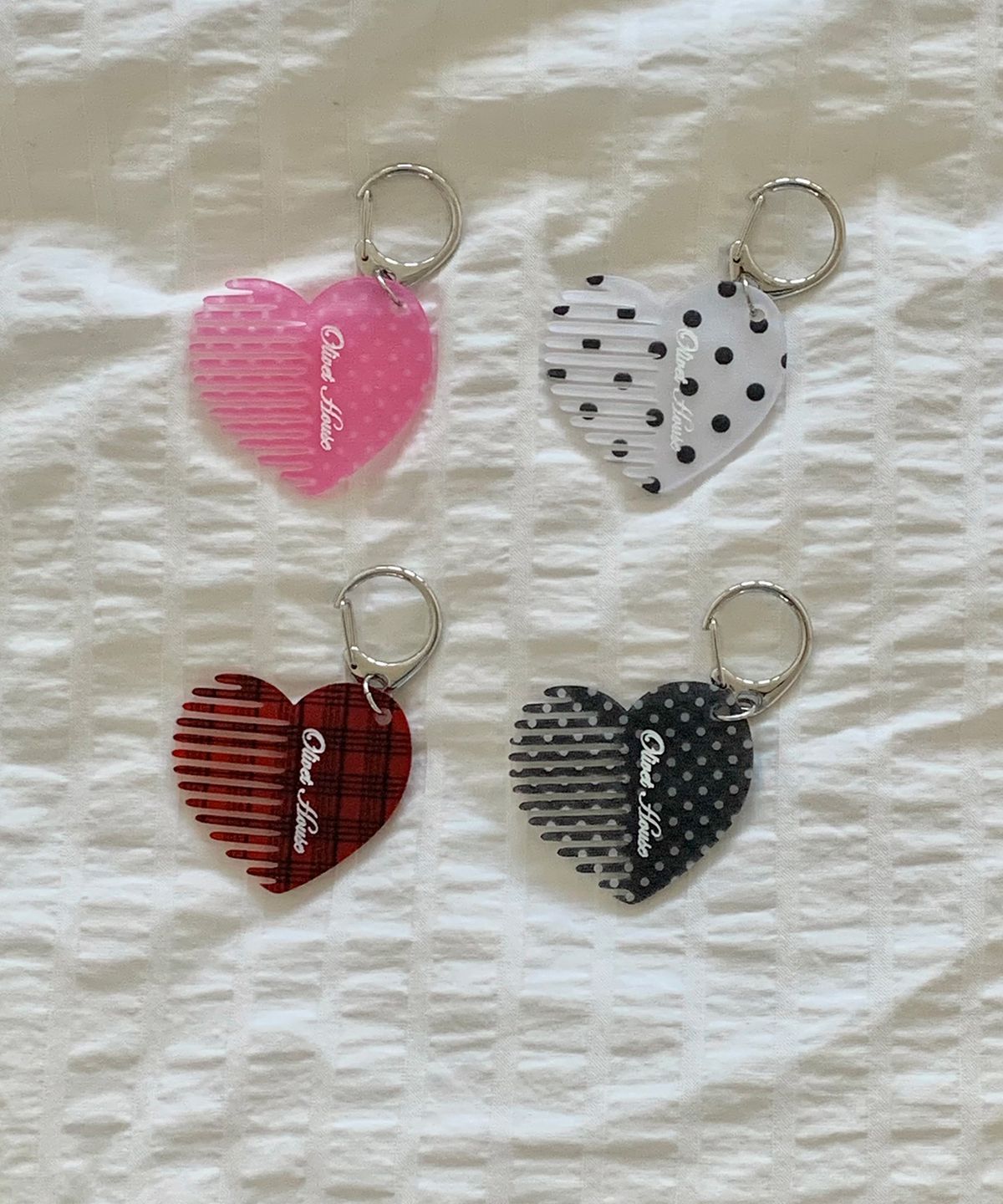 올리베(OLIVET) Olivet house comb keyring 빗 키링