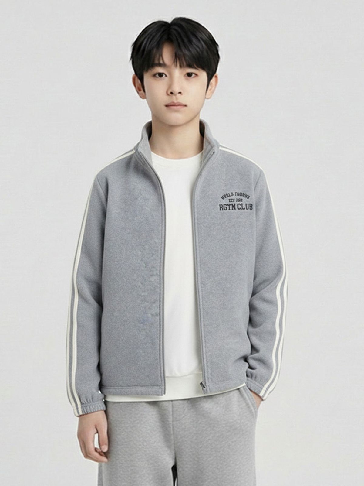 행텐 틴즈(HANGTEN TEENS) 틴즈 폴리 플리스 집업_165(14540-034-806-08)
