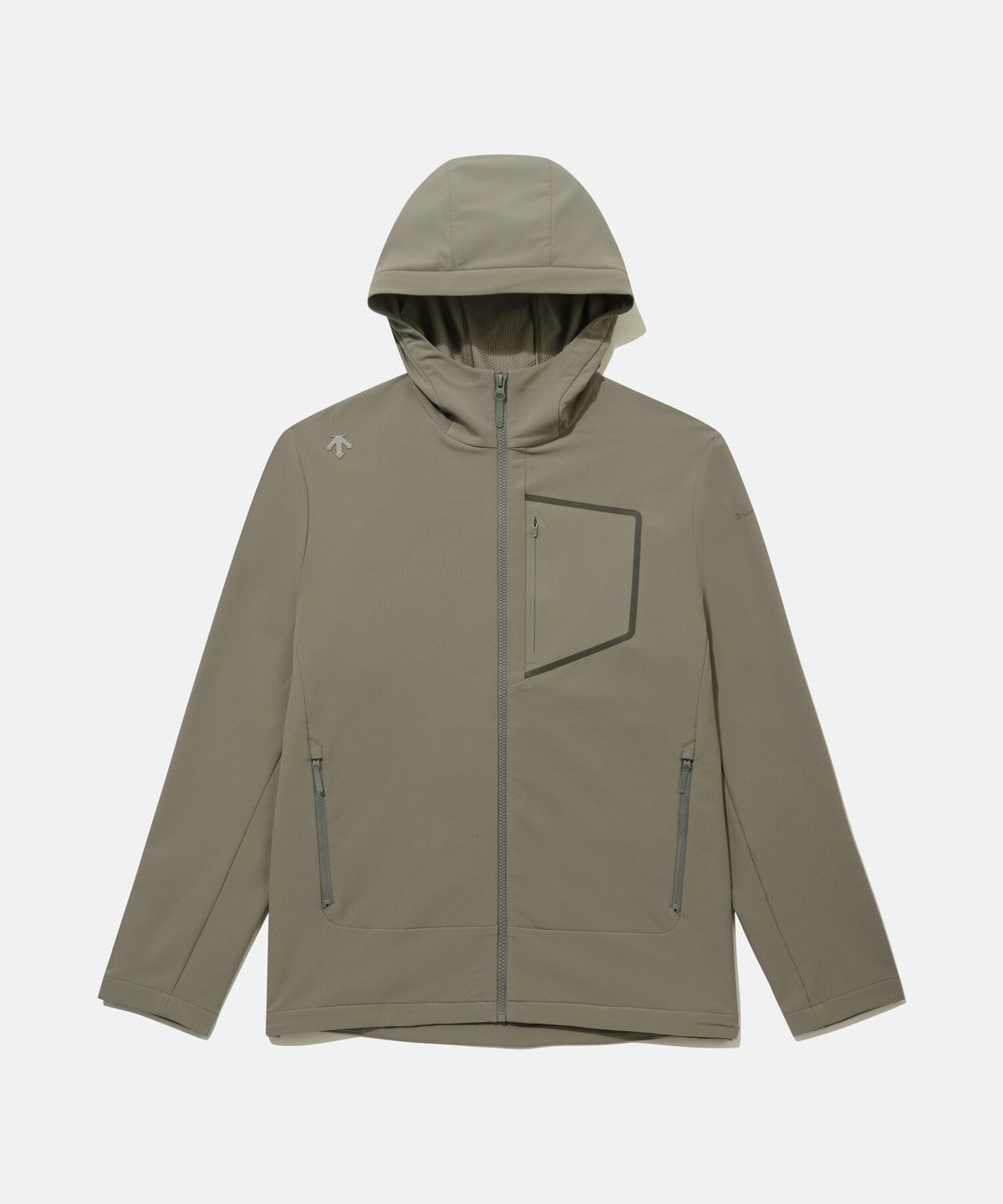 데상트(DESCENTE) 듀얼리스 스톰 플리스 자켓 카키 SR121DJK11