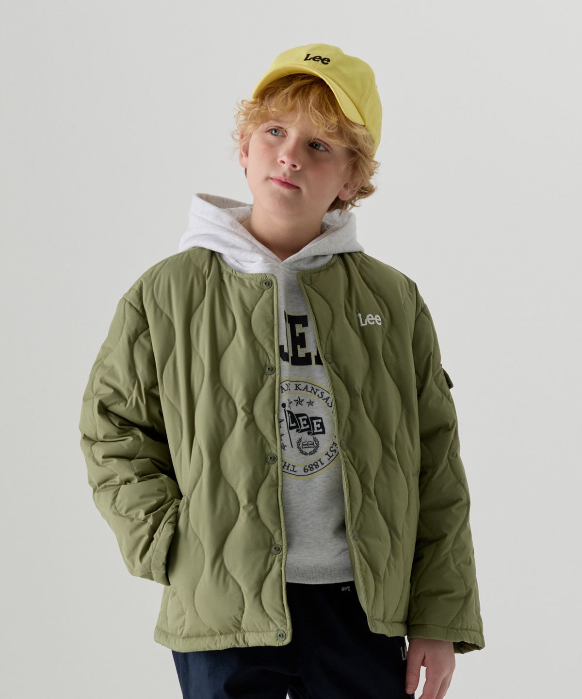 리 키즈(LEE KIDS) 워크 포켓 경량 다운점퍼 (3colors)