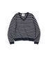 W WIT STRIPE SWEATER [NAVY]