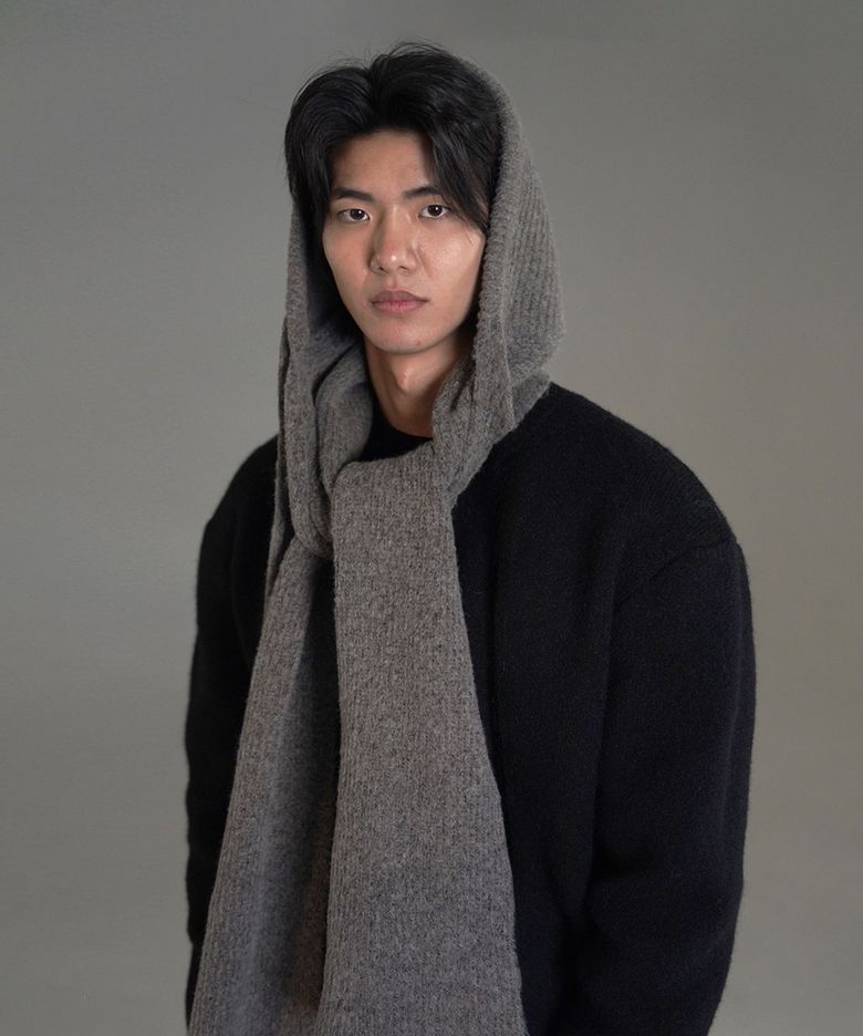 소프트 니트 머플러 바라클라바 (BLACK/GRAY/MELANGE)