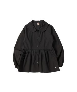 W DOT COLLAR BLOUSE [BLACK]