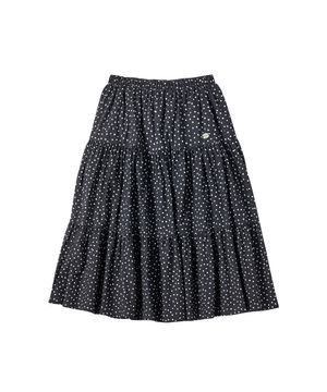 W DOT CANCAN MIDI SKIRT [BLACK]