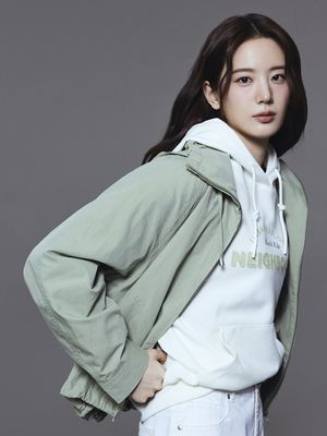 여성 더블니트 그래픽 후드티_PHG1TH2010