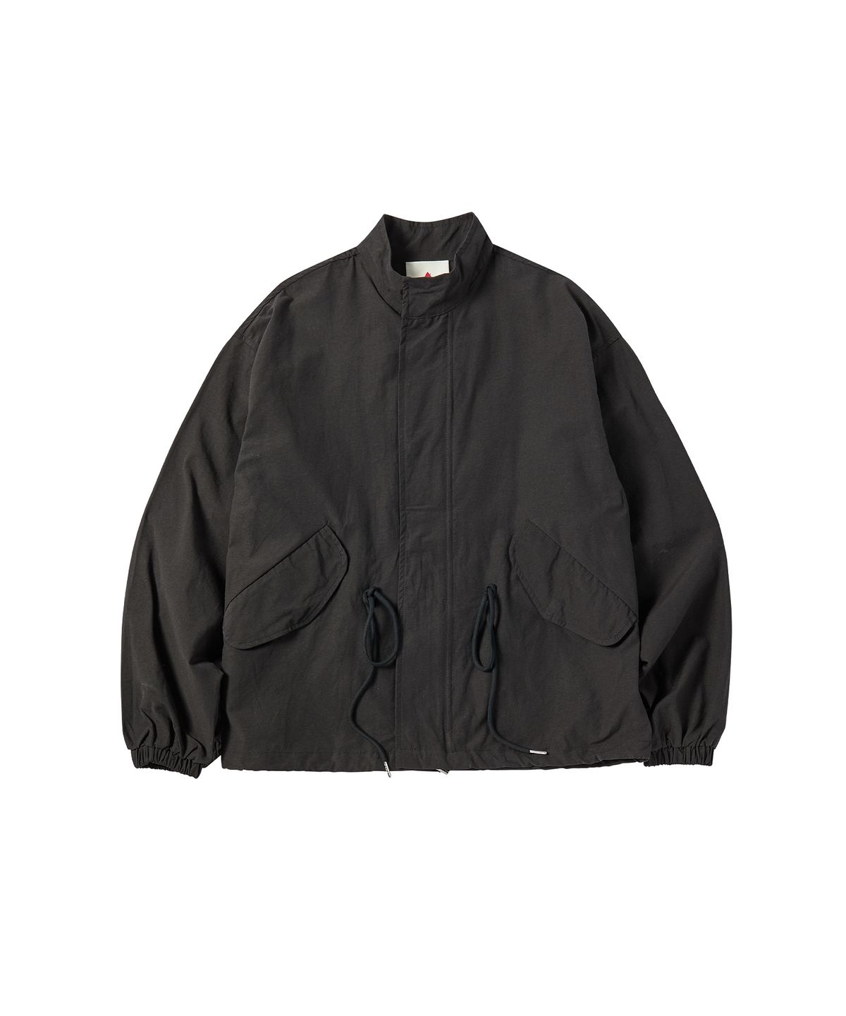 꼬모니노즈(COMONINOZ) STRING SHORT FIELD JACKET [BLACK]