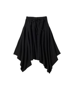 W KNIT SKIRT [BLACK]