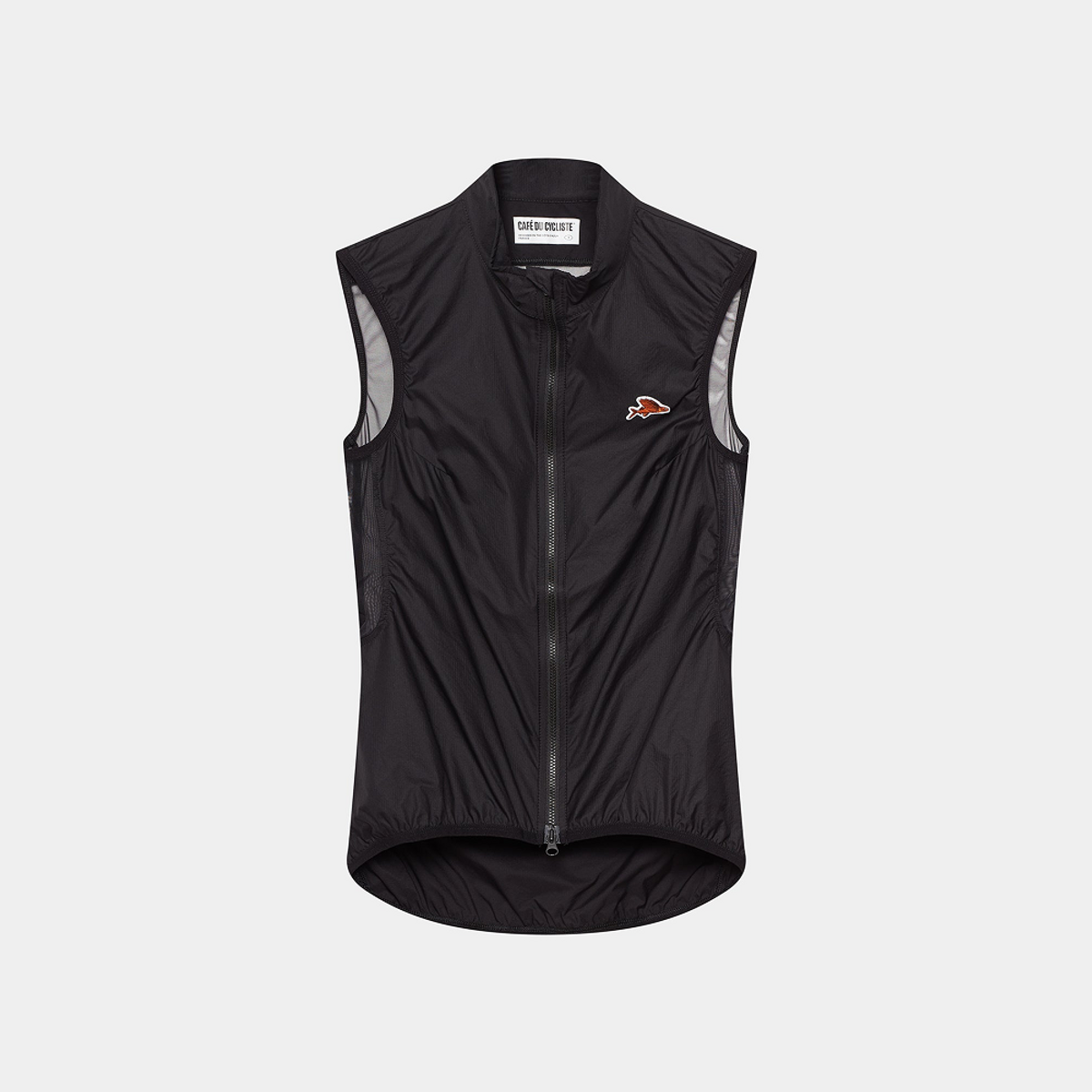 카페 드 사이클리스트(CAFE DU CYCLISTE) 에디트 클래식 질넷 바람막이 조끼 블랙 여성