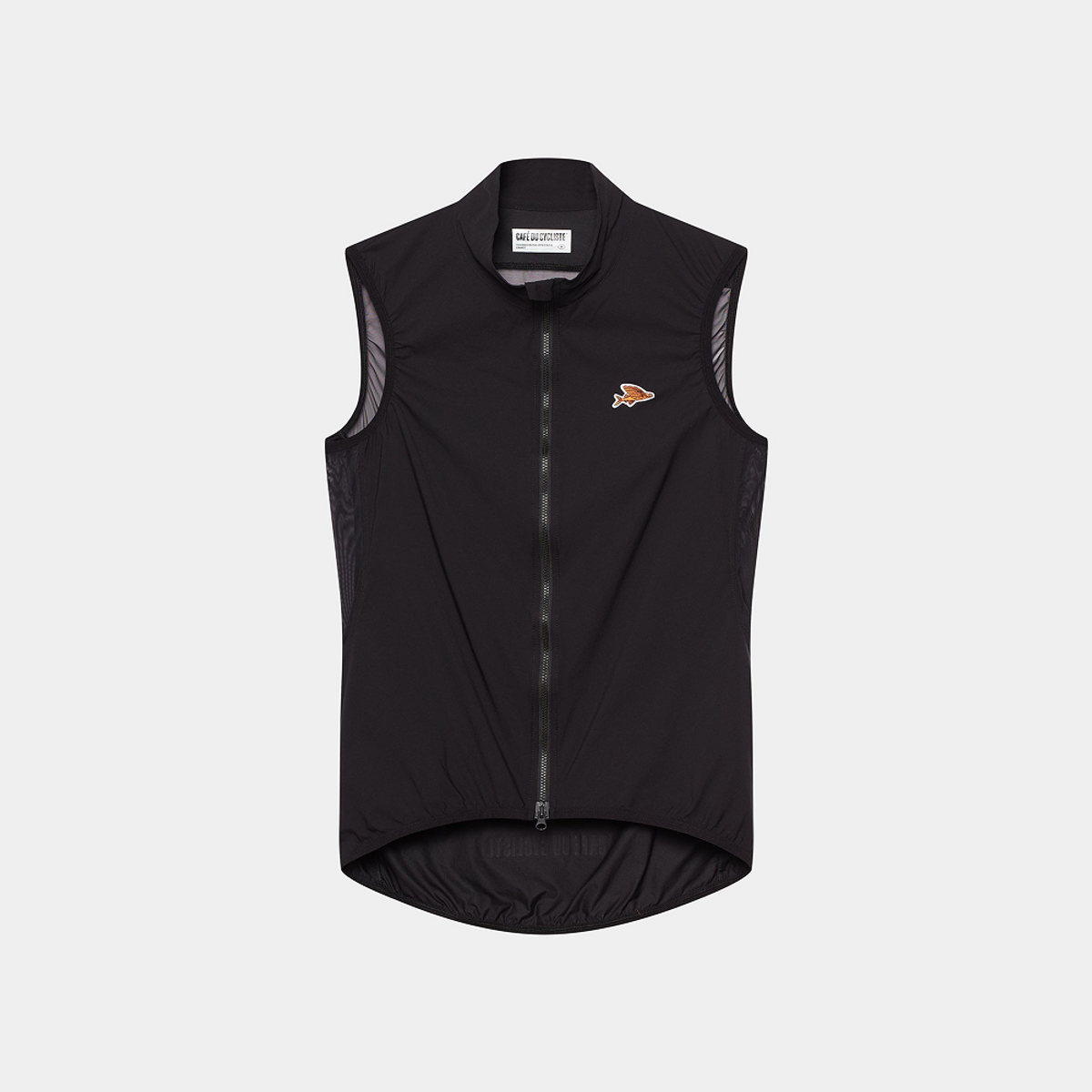 카페 드 사이클리스트(CAFE DU CYCLISTE) 에디트 클래식 질넷 바람막이 조끼 블랙 남성