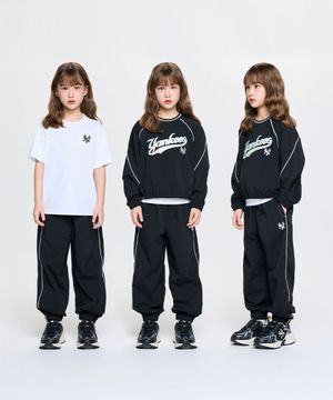 스포티브 애슬레저  우븐 맨투맨 3 SET (여아) NY (Black)