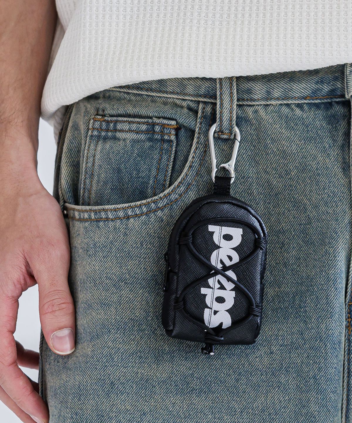 핍스(PEEPS) Micro Backpack Pouch(Black)