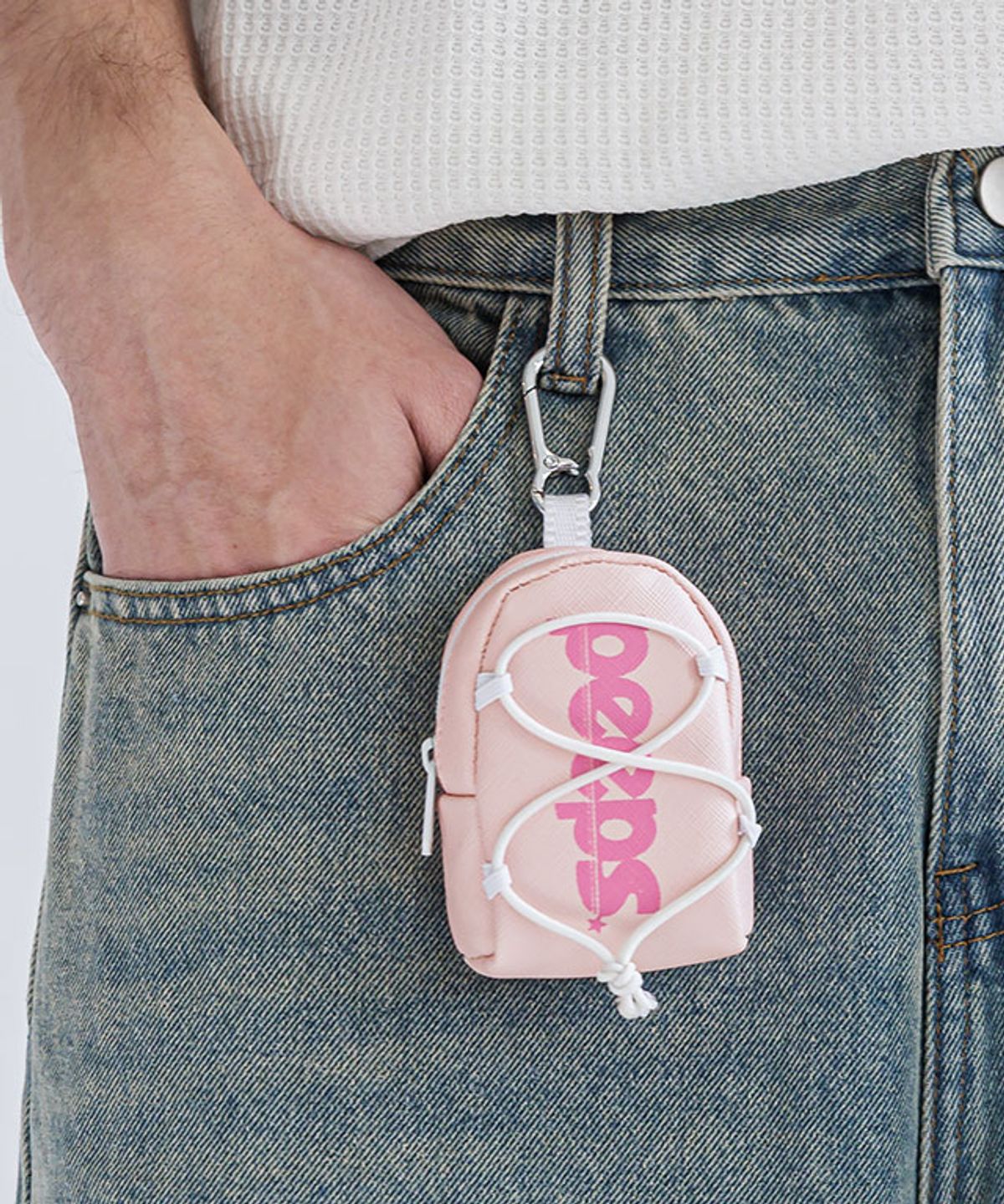 핍스(PEEPS) Micro Backpack Pouch(Pink)