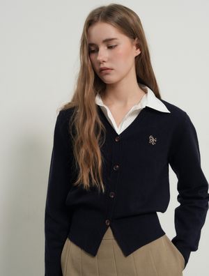 GNRL 에센셜 가디건 [DEEP NAVY] / WBD3L04503