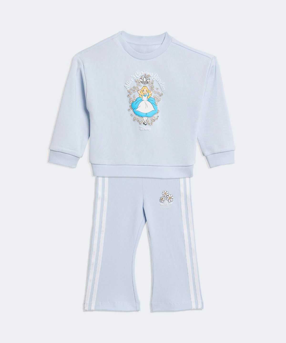 아디다스 키즈(ADIDAS KIDS) 아디다스 X 디즈니 엘리스 크루 세트 인펀트  - 스카이 / KE0478