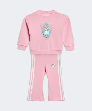 아디다스 X 디즈니 엘리스 크루 세트 인펀트  - 핑크 / KE0479