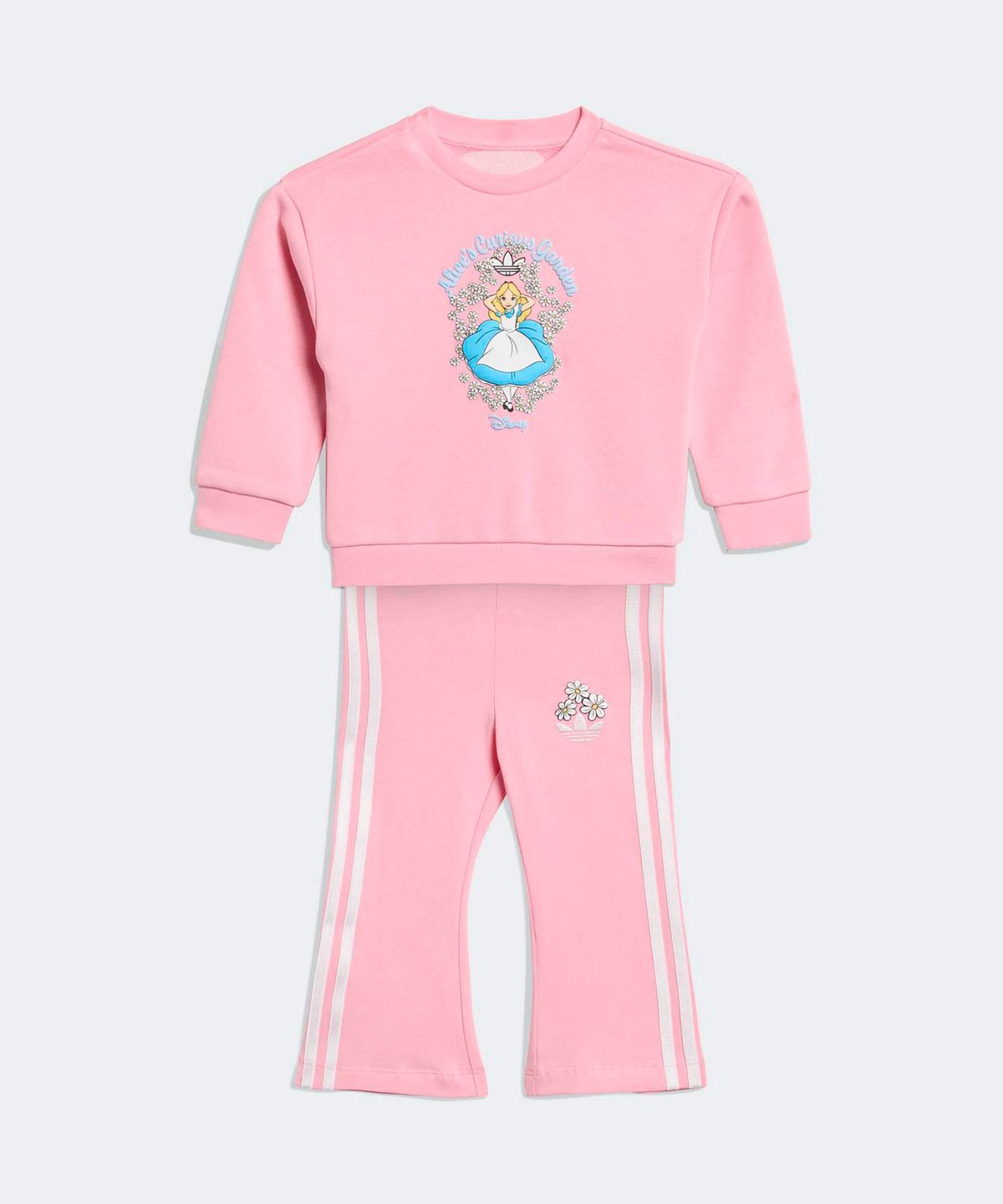 아디다스 키즈(ADIDAS KIDS) 아디다스 X 디즈니 엘리스 크루 세트 인펀트  - 핑크 / KE0479