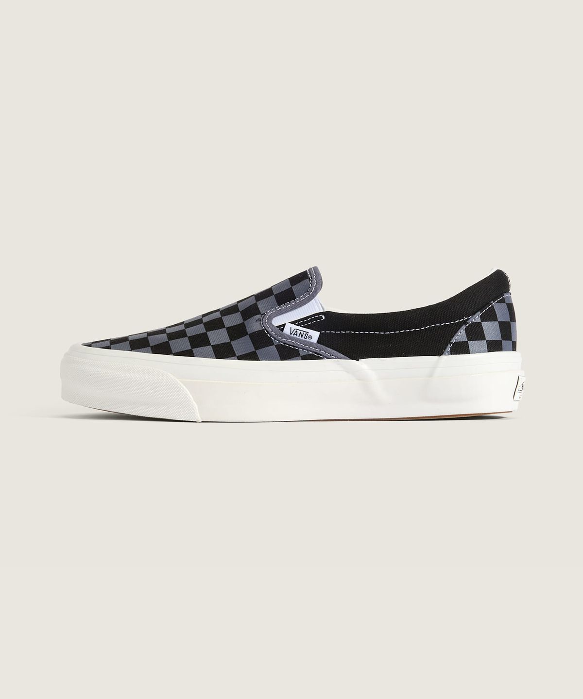 반스(VANS) 프리미엄 클래식 슬립온 LX - (체커보드) 스틸 쉐도우 / VN000D9PFSM1