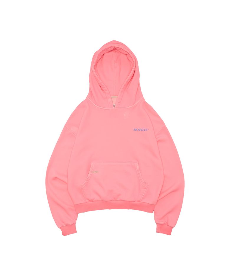 Tuewid croped hoodie in Bubble gum